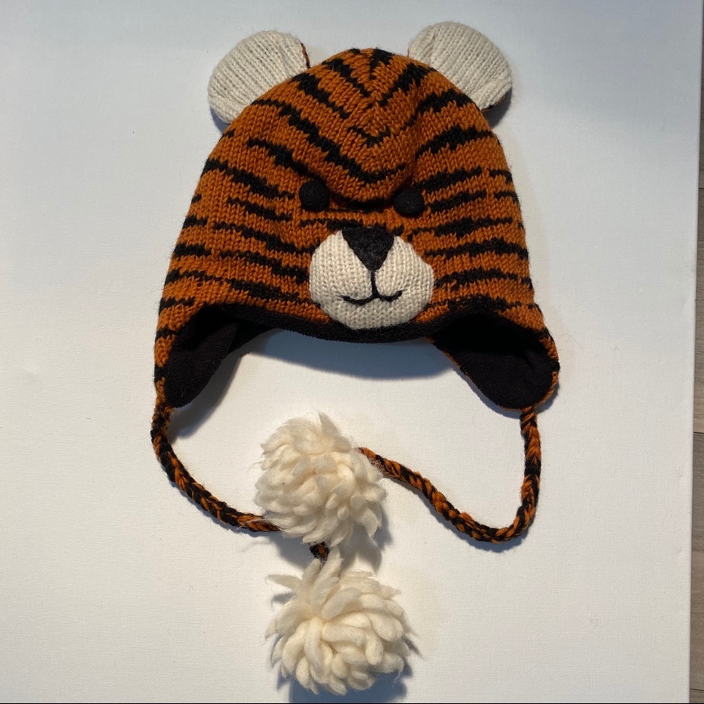 deLux Kids Tiger Wool Hat with pmpms